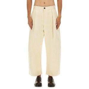 Studio Nicholson High-Waisted Wide-Leg Pants With Pleated Front - NWT